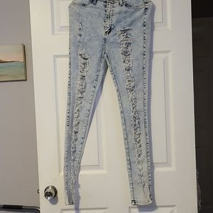 Stretch material jeans